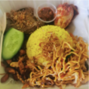 Nasi Kuning Komplit